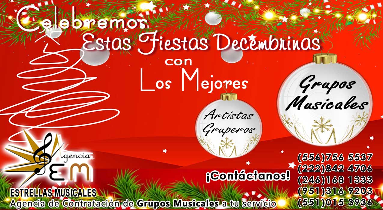Starmedios.com contratacion de grupos musicales para fiestas decembrinas